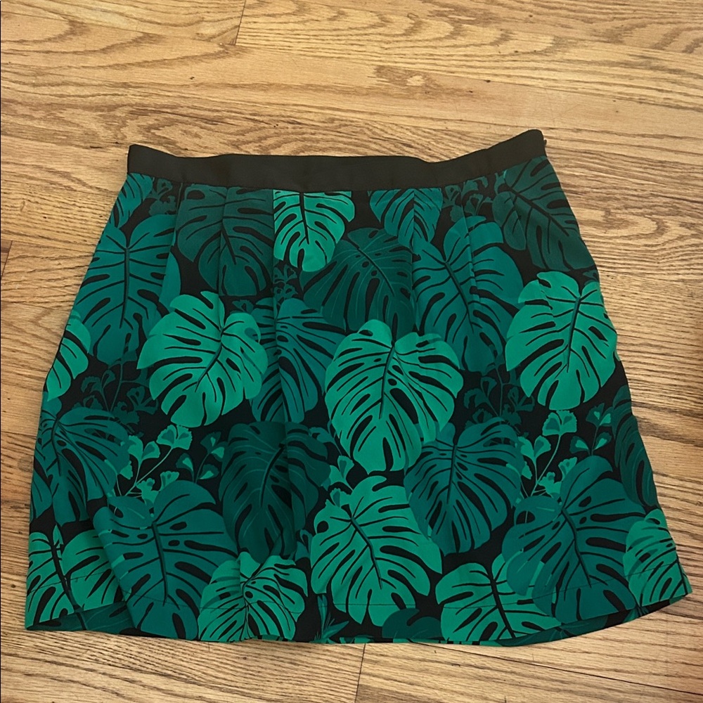 Banana Republic Factory Tropical Green Mini Skirt